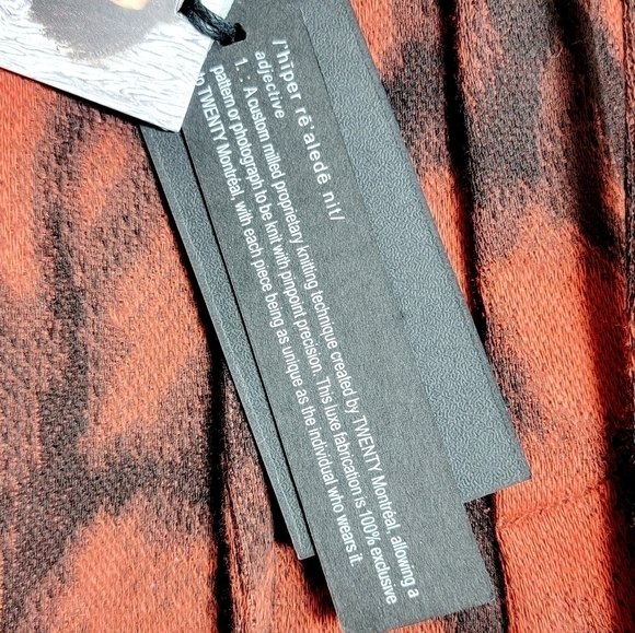 NWT TWENTY MONTREAL Flames Hyper Reality Knit Sweatpants - Picture 5 of 9